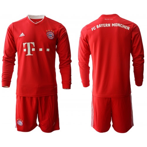 FC Bayern München Dres Dječji Domaći 2020/21 Dugim Rukavima FC Bayern München Dres Dječji Domaći 2020/21 Dugim Rukavima